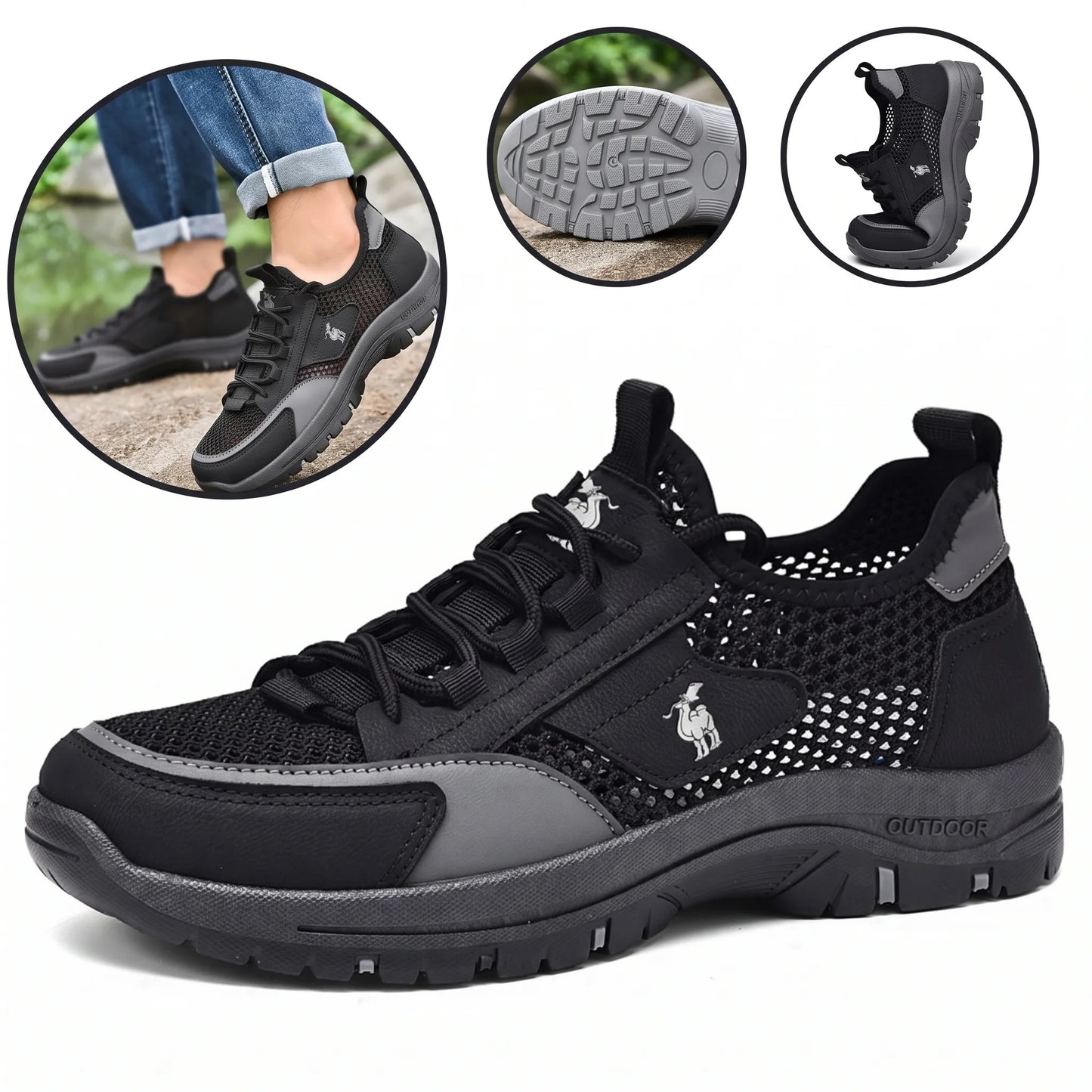 Ergonomické ortopedické tenisky — podpora klenby na zmiernenie bolesti nôh, stabilizáciu päty a zníženie tlaku na kĺby.