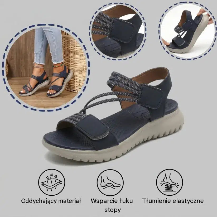 Každá žena by mala mať tieto pohodlné topánky. Posledný deň so zľavou 50 % – nenechajte si to ujsť! Pohodlné sandále s oporou klenby – ergonomický dizajn.