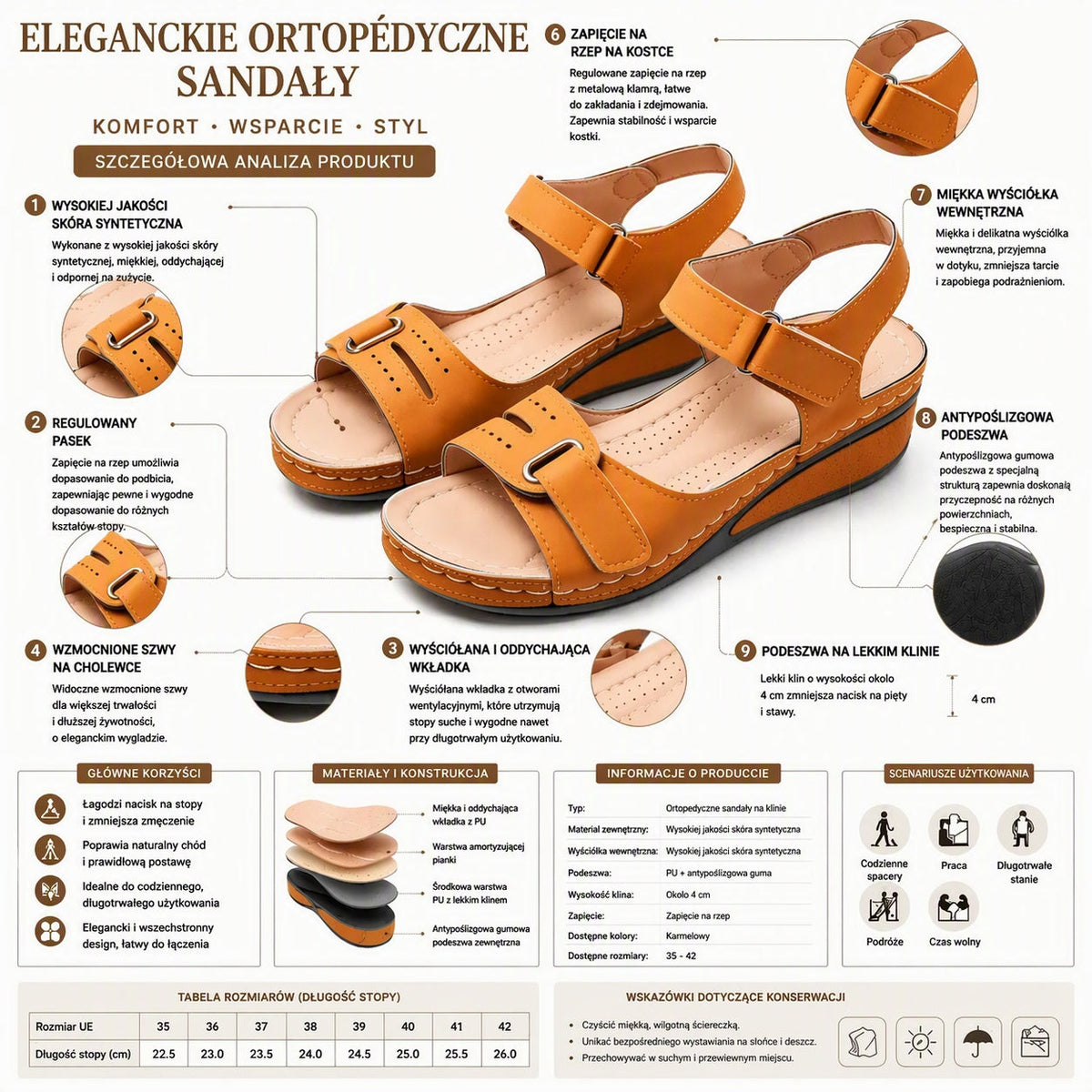 🔥Časovo obmedzená zľava 50% - Letné ortopedické sandále - Ergonomický dizajn ✅100% bezbolestná chôdza