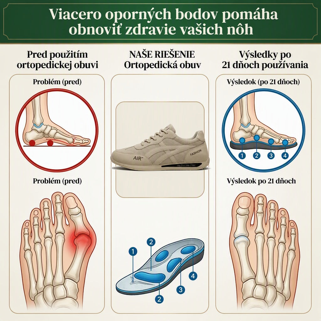 Ortopedická obuv Suiine® 🔥 50% zľava 🎁 Pohodlná vychádzková obuv 👟 Podpora klenby, účinne zmierňuje bolesť chodidiel, protišmyková a odolná ✅