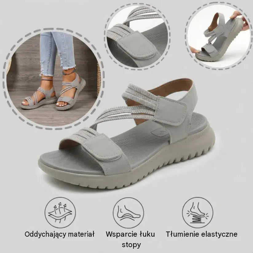 Každá žena by mala mať tieto pohodlné topánky. Posledný deň so zľavou 50 % – nenechajte si to ujsť! Pohodlné sandále s oporou klenby – ergonomický dizajn.