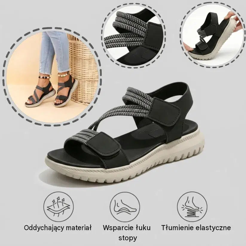 Každá žena by mala mať tieto pohodlné topánky. Posledný deň so zľavou 50 % – nenechajte si to ujsť! Pohodlné sandále s oporou klenby – ergonomický dizajn.