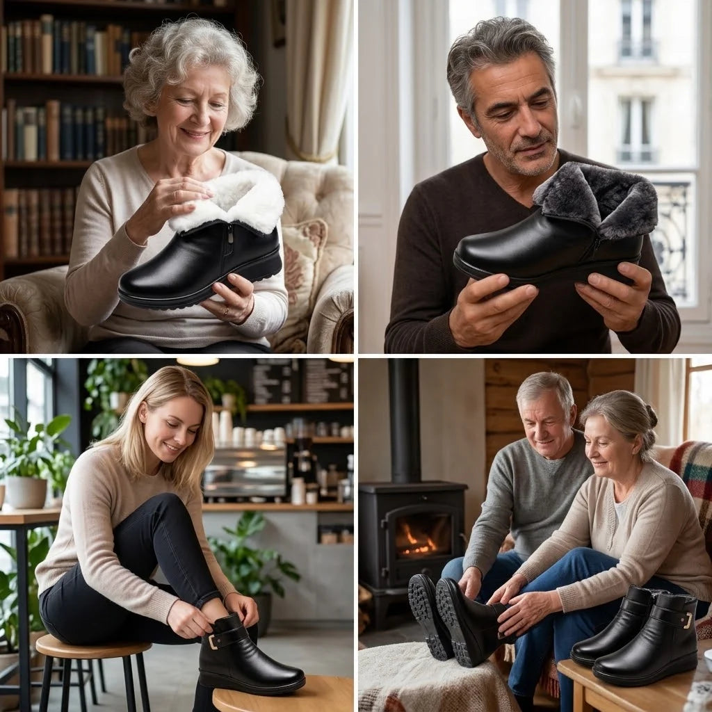 (🎉 Dnešná špeciálna ponuka: zľava 50 % – nenechajte si ju ujsť!) ⏰ Ergonomická ortopedická zimná obuv, ktorá účinne uľavuje od bolesti nôh, kolien a chrbta.