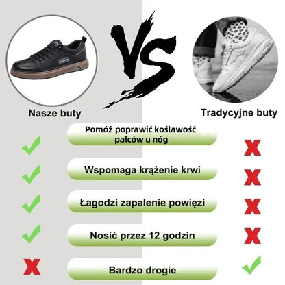 (🎉Časovo obmedzená zľava 50 % - ponuka platí len dnes - nenechajte si ju ujsť) - Pánska ortopedická obuv z austrálskej teľacej kože ✅ Pohodlná chôdza a úľava od bolesti