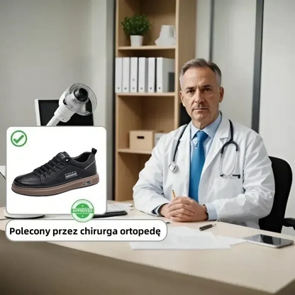 (🎉Časovo obmedzená zľava 50 % - ponuka platí len dnes - nenechajte si ju ujsť) - Pánska ortopedická obuv z austrálskej teľacej kože ✅ Pohodlná chôdza a úľava od bolesti