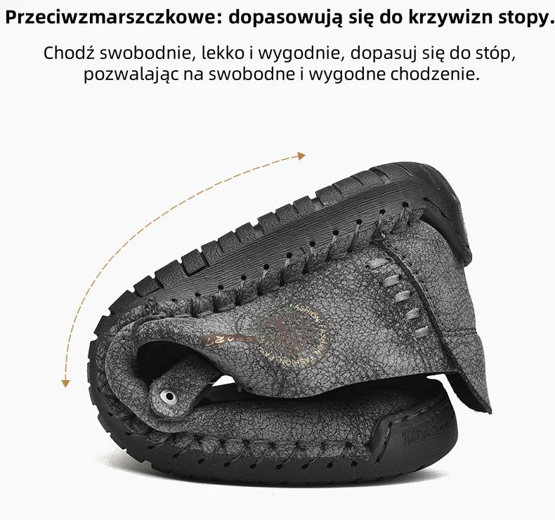 🎉Posledný deň! 50% zľava! ✅ Ortopedická obuv navrhnutá špeciálne pre ľudí s problémami s chodidlami, vyrobená z austrálskej teľacej kože. 👞 Poskytuje oporu klenby a zmierňuje bolesti chrbta, kĺbov a chodidiel.
