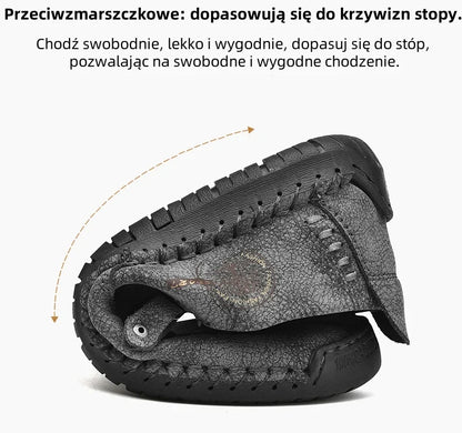 🎉Posledný deň! 50% zľava! ✅ Ortopedická obuv navrhnutá špeciálne pre ľudí s problémami s chodidlami, vyrobená z austrálskej teľacej kože. 👞 Poskytuje oporu klenby a zmierňuje bolesti chrbta, kĺbov a chodidiel.