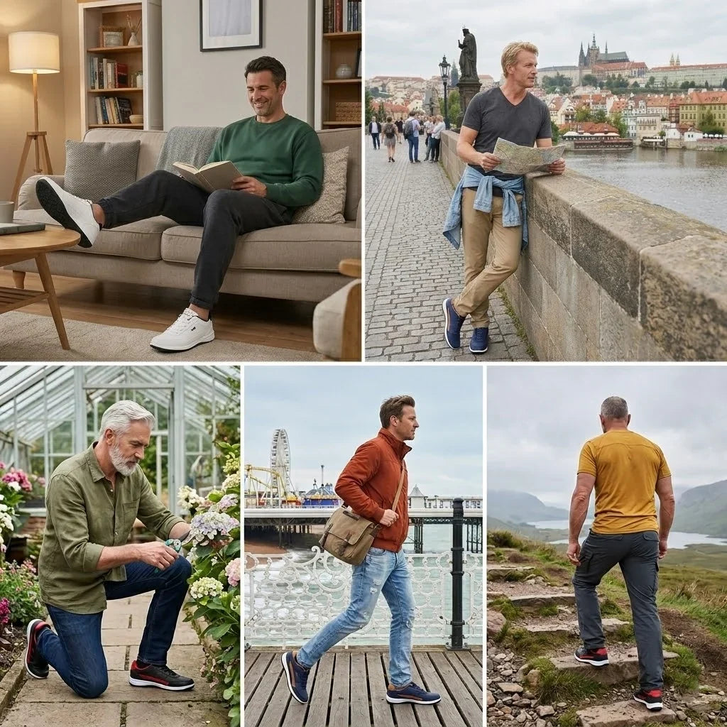 (🔥50% zľava dnes - nenechajte si to ujsť!) ⏰Ergonomický dizajn Suiine® - Mäkká a pohodlná ortopedická obuv, rozlúčte sa s bolesťou nôh a užívajte si celodenné pohodlie!