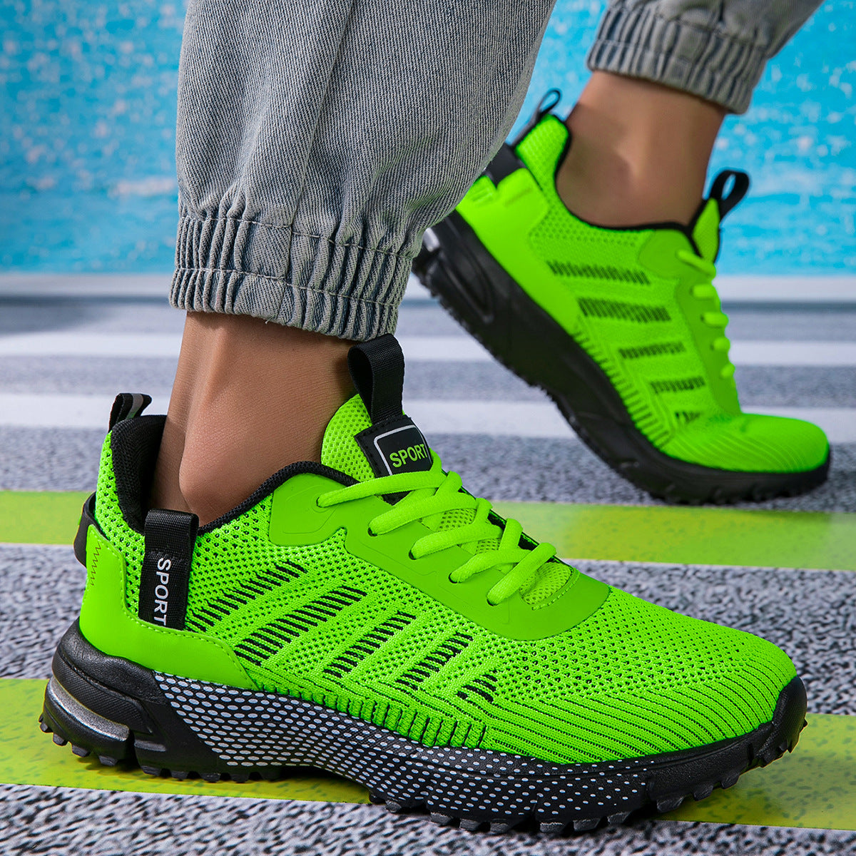 Sieťované športové ortopedické topánky — s podporou klenby a tlmením šetrným ku kolenám