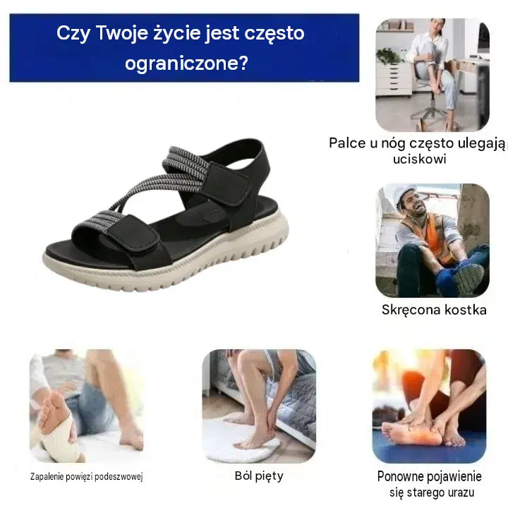 Každá žena by mala mať tieto pohodlné topánky. Posledný deň so zľavou 50 % – nenechajte si to ujsť! Pohodlné sandále s oporou klenby – ergonomický dizajn.