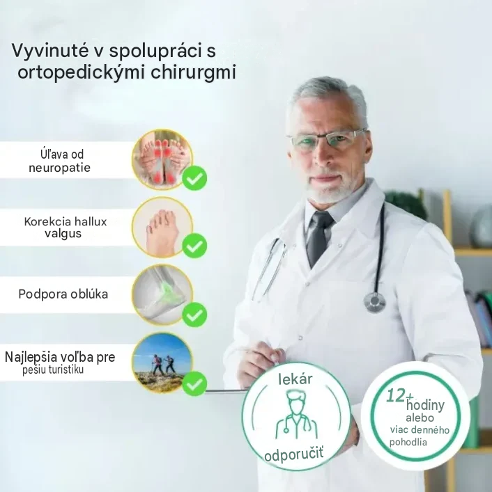 Ortopedická obuv Suiine® 🔥 50% zľava 🎁 Pohodlná vychádzková obuv 👟 Podpora klenby, účinne zmierňuje bolesť chodidiel, protišmyková a odolná ✅