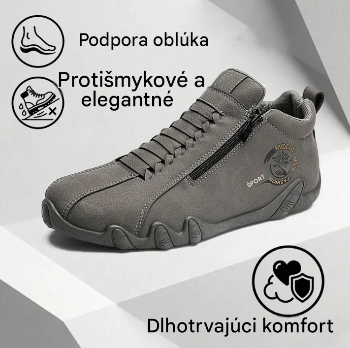 Pánska ortopedická obuv Suiine® | Vyrobená z pravej austrálskej hovädzej kože | Ručne šitá, vodeodolná a protišmyková ✅ Podpora klenby pre pohodlnú chôdzu