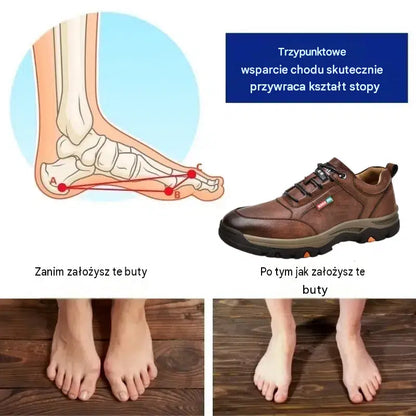 🔥 Ručne šité talianske kožené ortopedické topánky s oporou členku👣, Pohodlné, vodeodolné a protišmykové, ✓ Nová kolekcia pre rok 2026